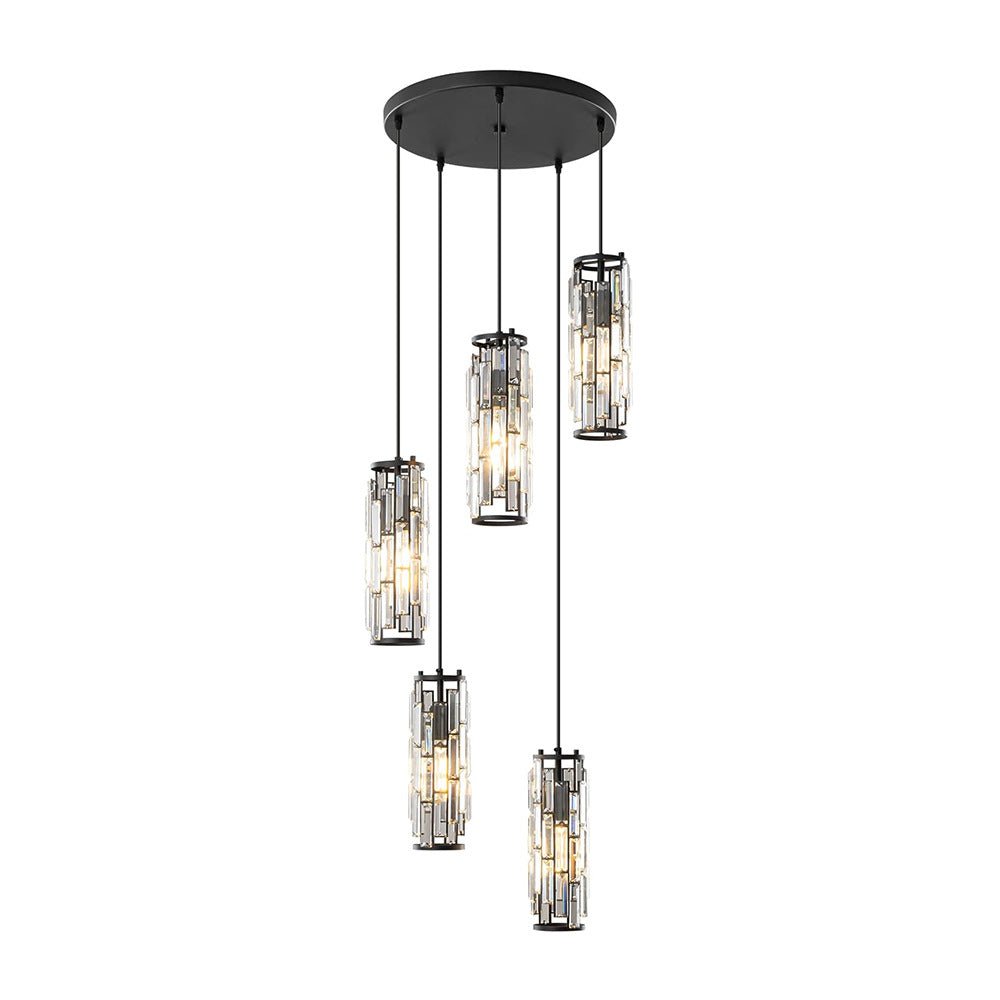 Lavisa - Dimmable Industrial Crystal Glass Pendant Light