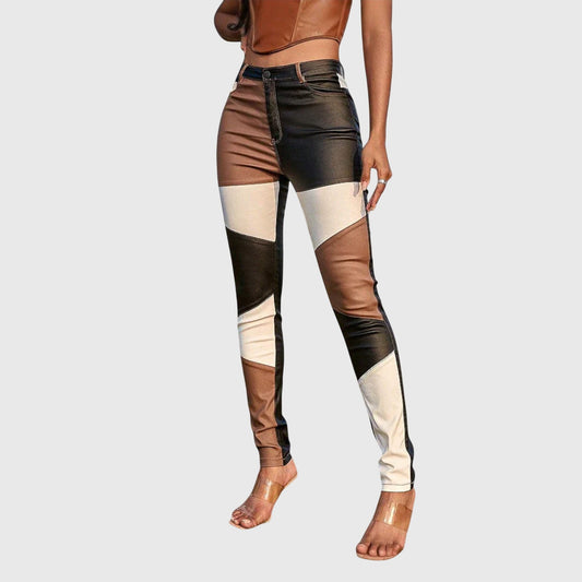 Lavisa - Women's Color Block Tube Pants - Stretchy & Versatile