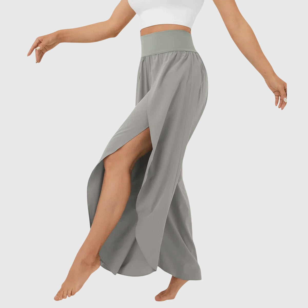 Lavisa - Women's Flared Pants with Built-In Shorts