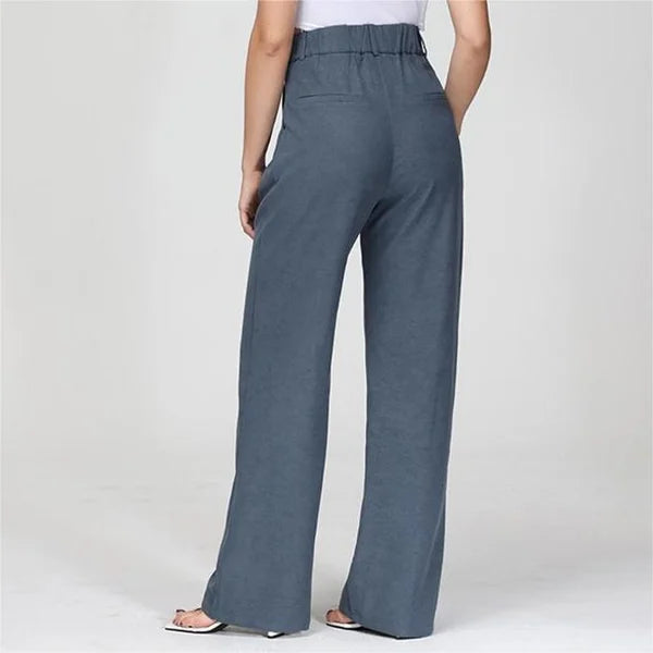 Lavisa - Women's Fitted Flared Pants - High Rise Flare Leg Dress Trousers