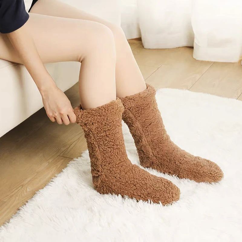 Lavisa - Plush Velvet Indoor Thermal Socks