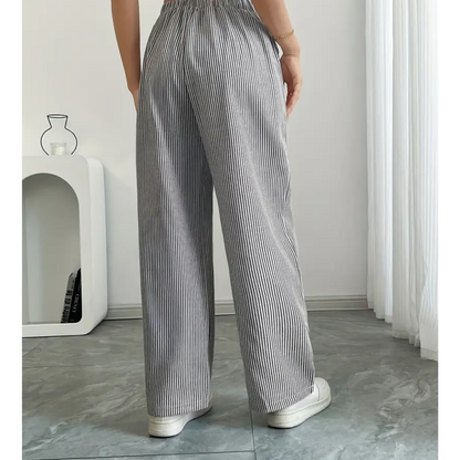 Lavisa - Striped Wide Leg Palazzo Pants