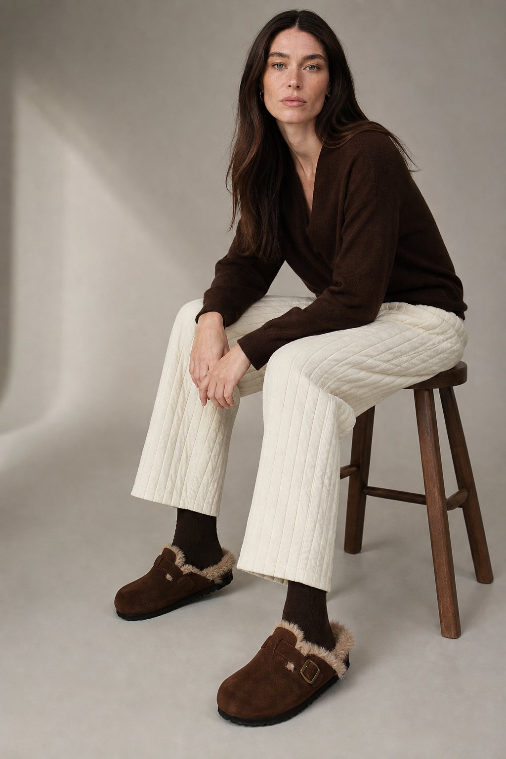 Lavisa - Quilted Cotton Wide Leg Pants