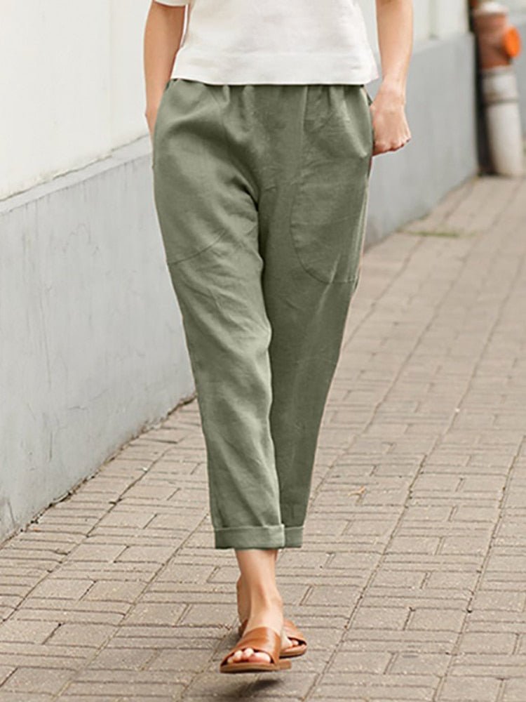 Lavisa - Women's High Waist Dress Pants Elegant Office Trousers
