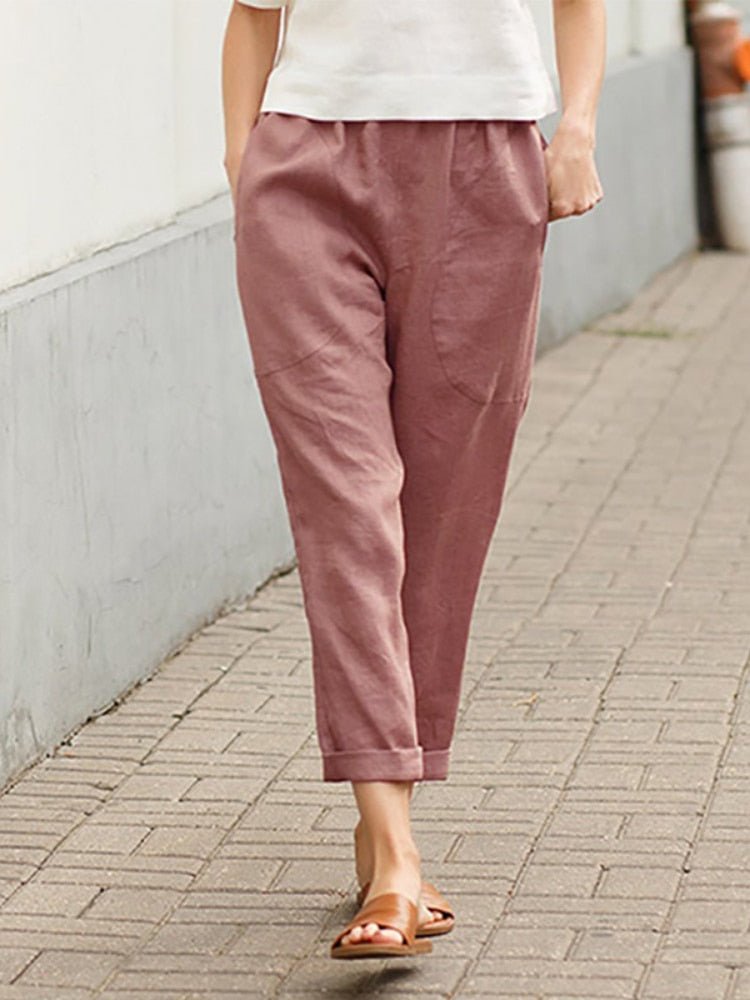 Lavisa - Women's High Waist Dress Pants Elegant Office Trousers