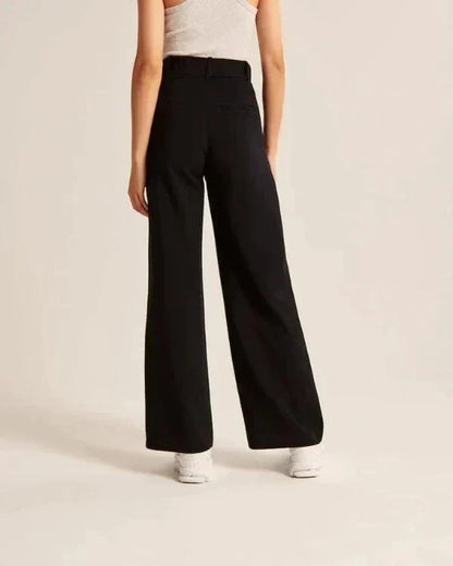 Lavisa - Women's Flowy Wide Leg Dress Pants - High Waist Tailored Trousers
