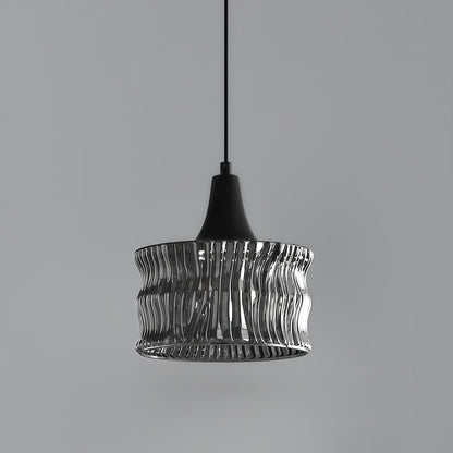 Lavisa - Glass Drum Pendant Light with 3-Step Dimmable LED