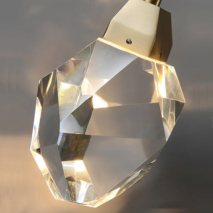 Lavisa - Luxury Brass and Crystal Pendant Light with Dimmable LED