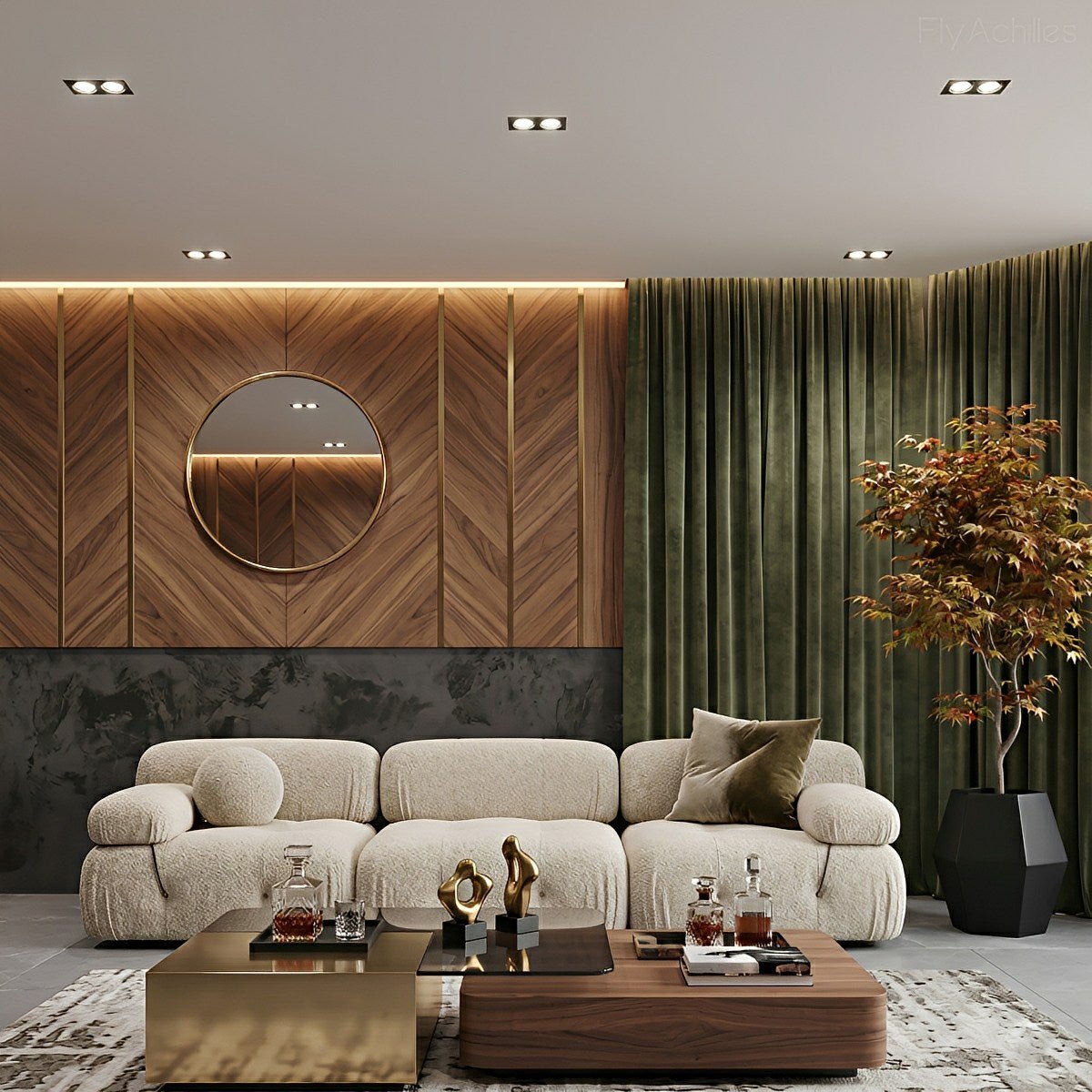Lavisa - Dimmable Minimalist Dual Recessed LED Spotlight