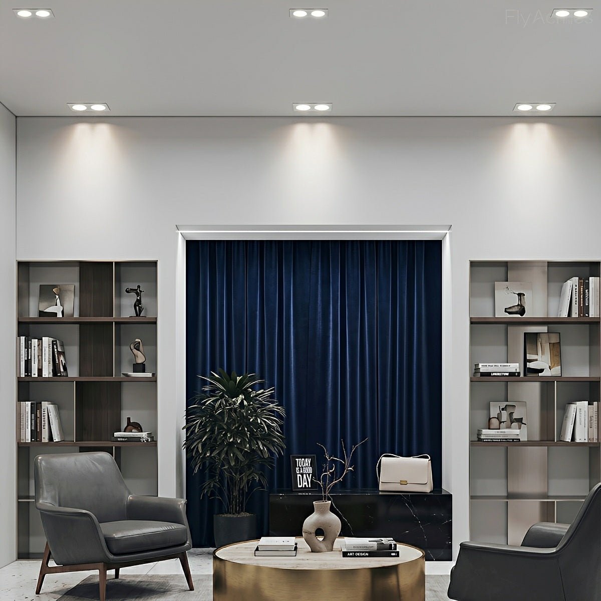 Lavisa - Dimmable Minimalist Dual Recessed LED Spotlight