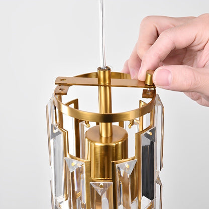 Lavisa - Dimmable Industrial Crystal Glass Pendant Light