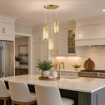Lavisa - Dimmable Industrial Crystal Glass Pendant Light