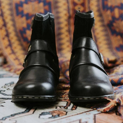 Lavisa - Men's Vintage Western Ankle Boots