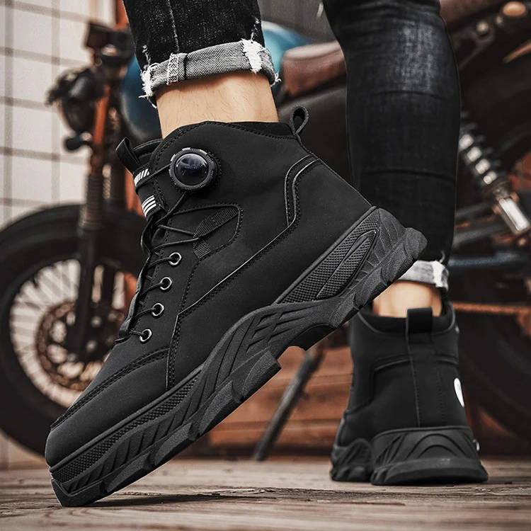 Lavisa - Men's Rugged Heavy Duty Work Boots and Motorcycle Shoes