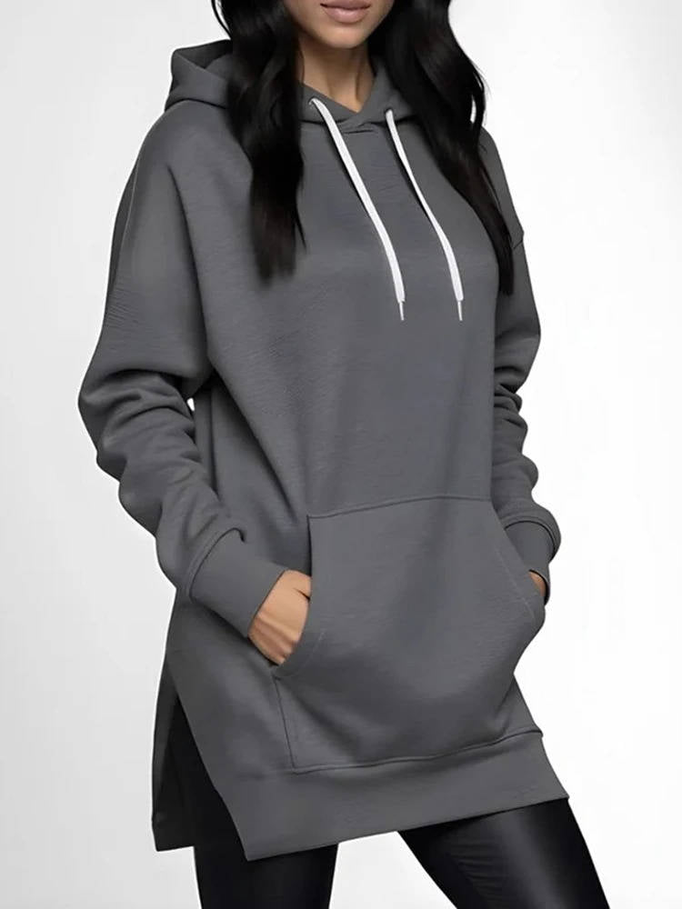 Lavisa - Women's Oversized Hoodie Dress with Soft Fleece Lining