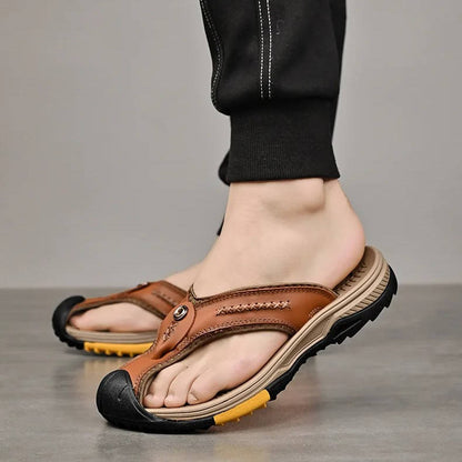 Men's Closed Toe Sport Sandals - Front View | Lavisa