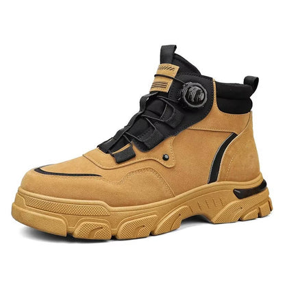 Lavisa - Men's Rugged Heavy Duty Work Boots and Motorcycle Shoes