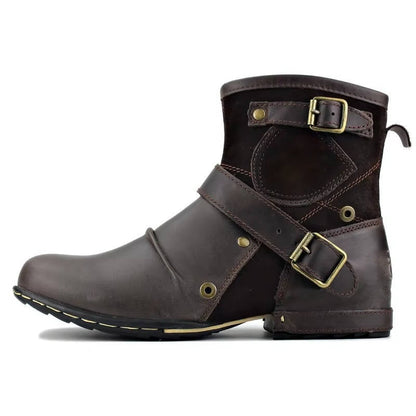 Lavisa - Men's Vintage Western Ankle Boots