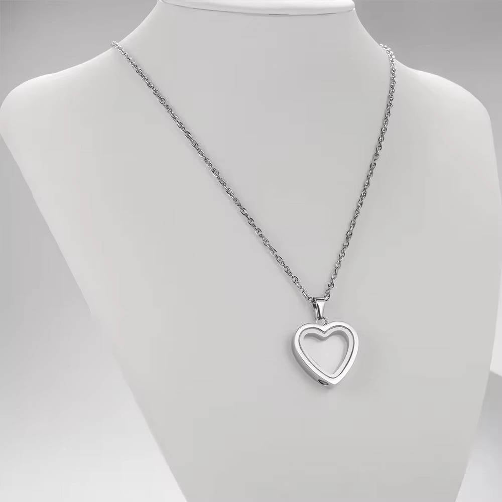 Lavisa - Heart Urn Pendant Necklace - Cremation Keepsake Jewelry