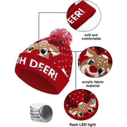 Lavisa - Light Up LED Christmas Knit Hat