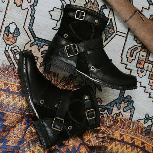 Lavisa - Men's Vintage Western Ankle Boots