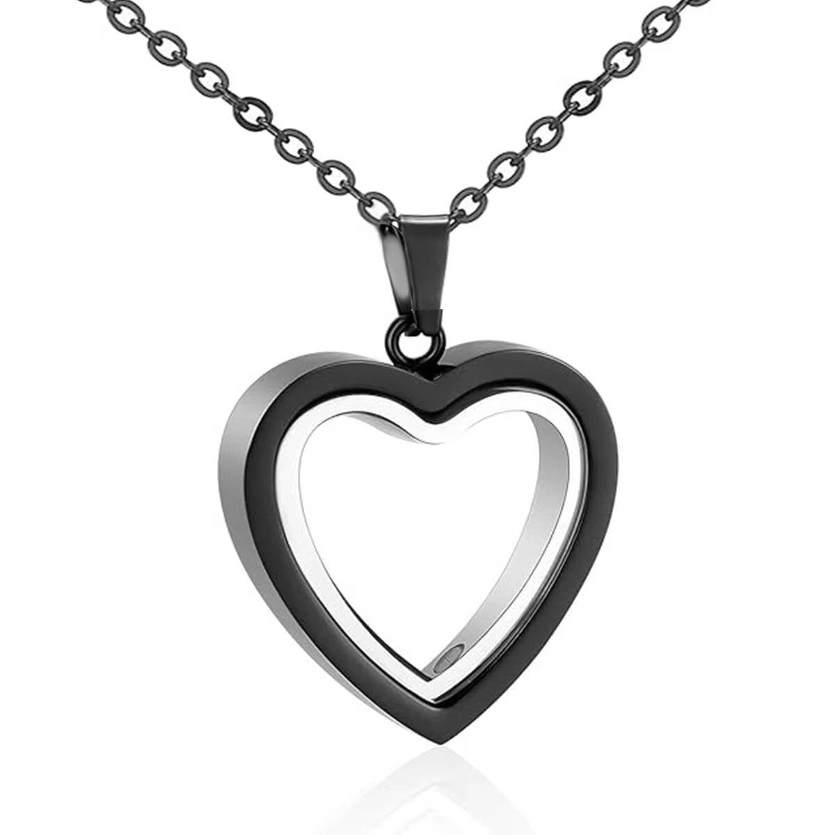 Lavisa - Heart Urn Pendant Necklace - Cremation Keepsake Jewelry