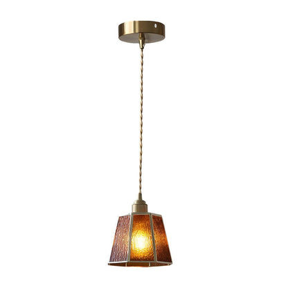 Lavisa - Polygonal Brass and Glass Pendant Light