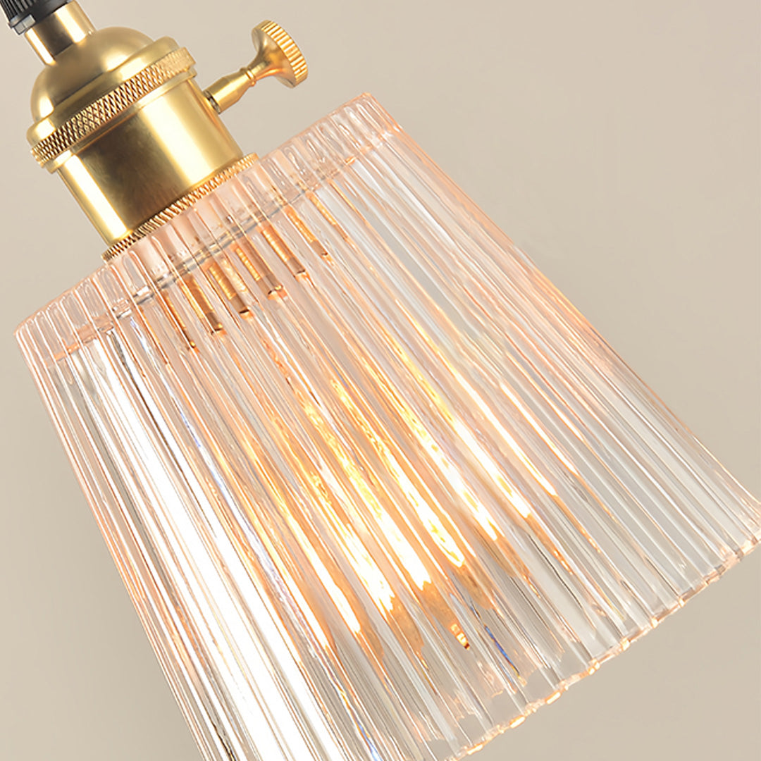 Lavisa - Clear Glass Pendant Light Minimalist Brass Ceiling Lamp