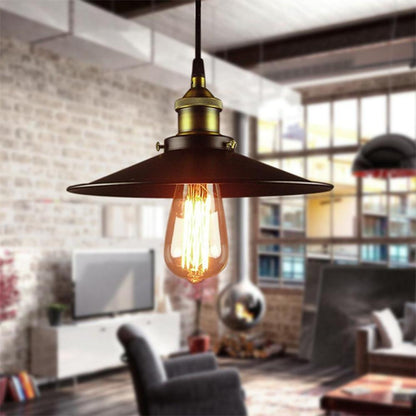 Lavisa - Industrial Metal Cone Pendant Light with Adjustable Wire