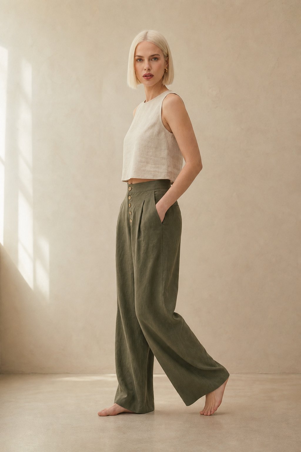 Lavisa - Everyday Cotton Wide-Leg Pants