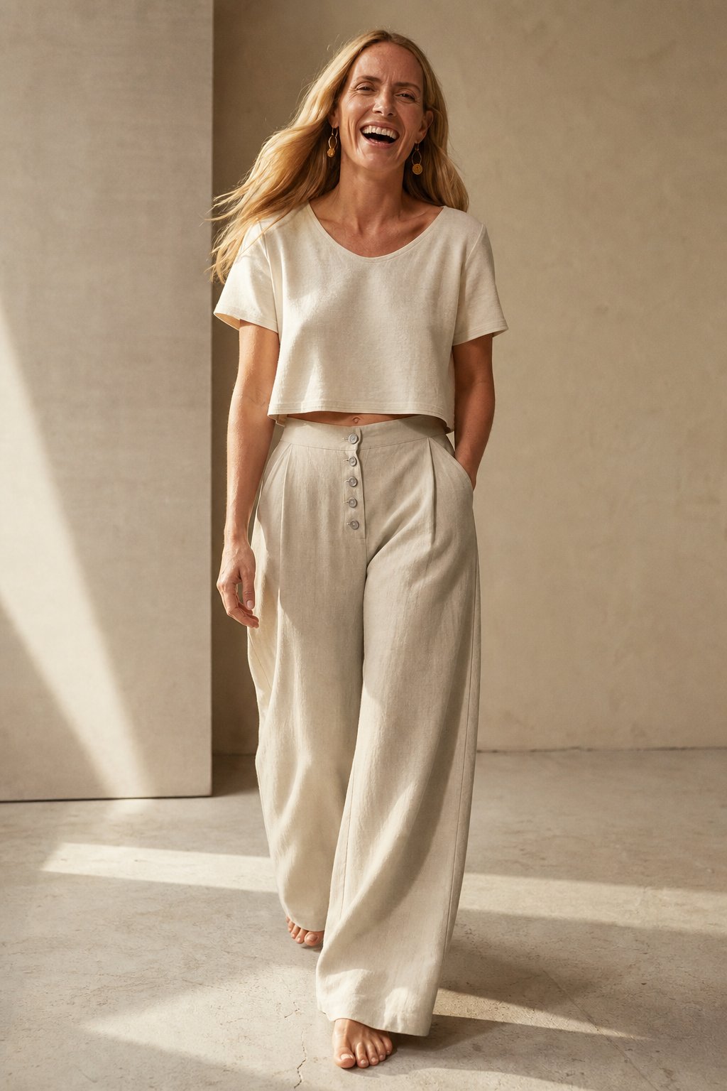 Lavisa - Everyday Cotton Wide-Leg Pants