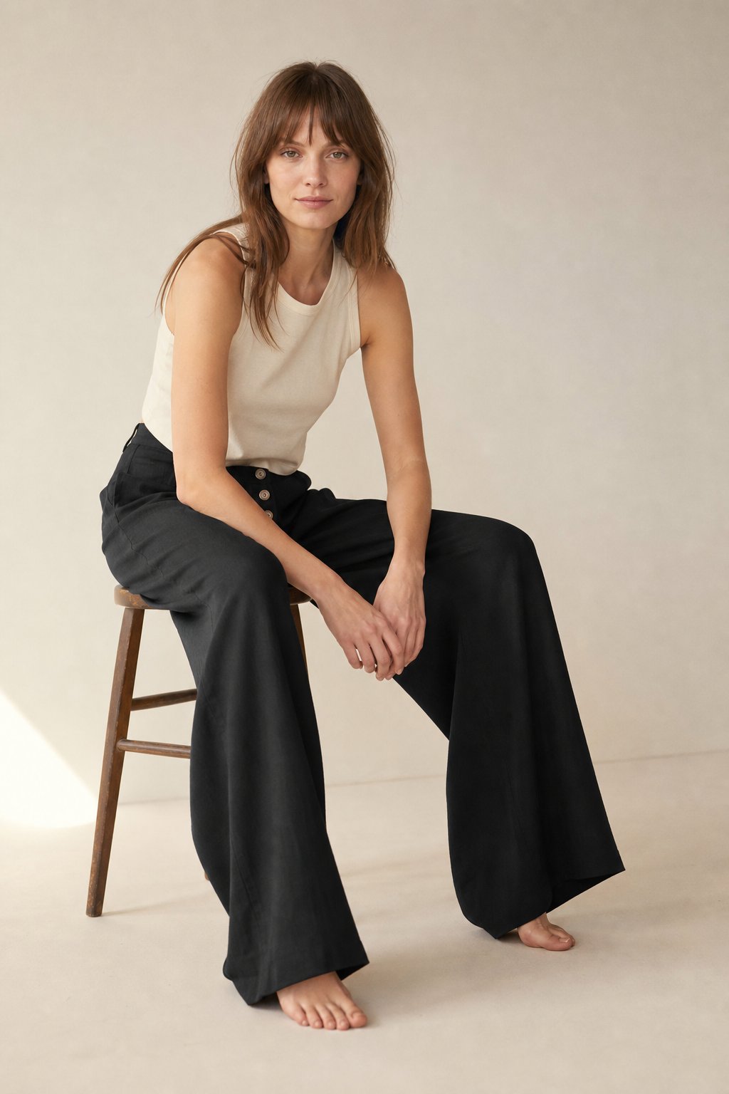 Lavisa - Everyday Cotton Wide-Leg Pants