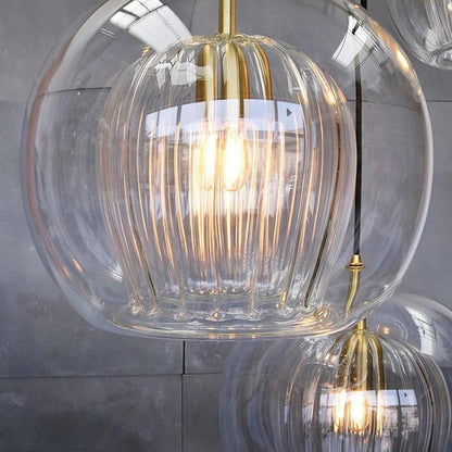 Lavisa - Copper and Glass Globe Pendant Light