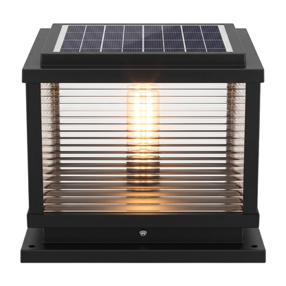 Lavisa - Ribbed Glass Square Pillar Light