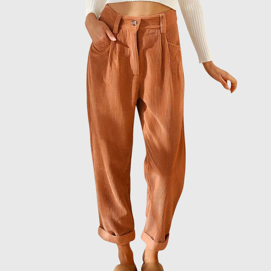 Lavisa - Modern Corduroy Wide Leg Pants