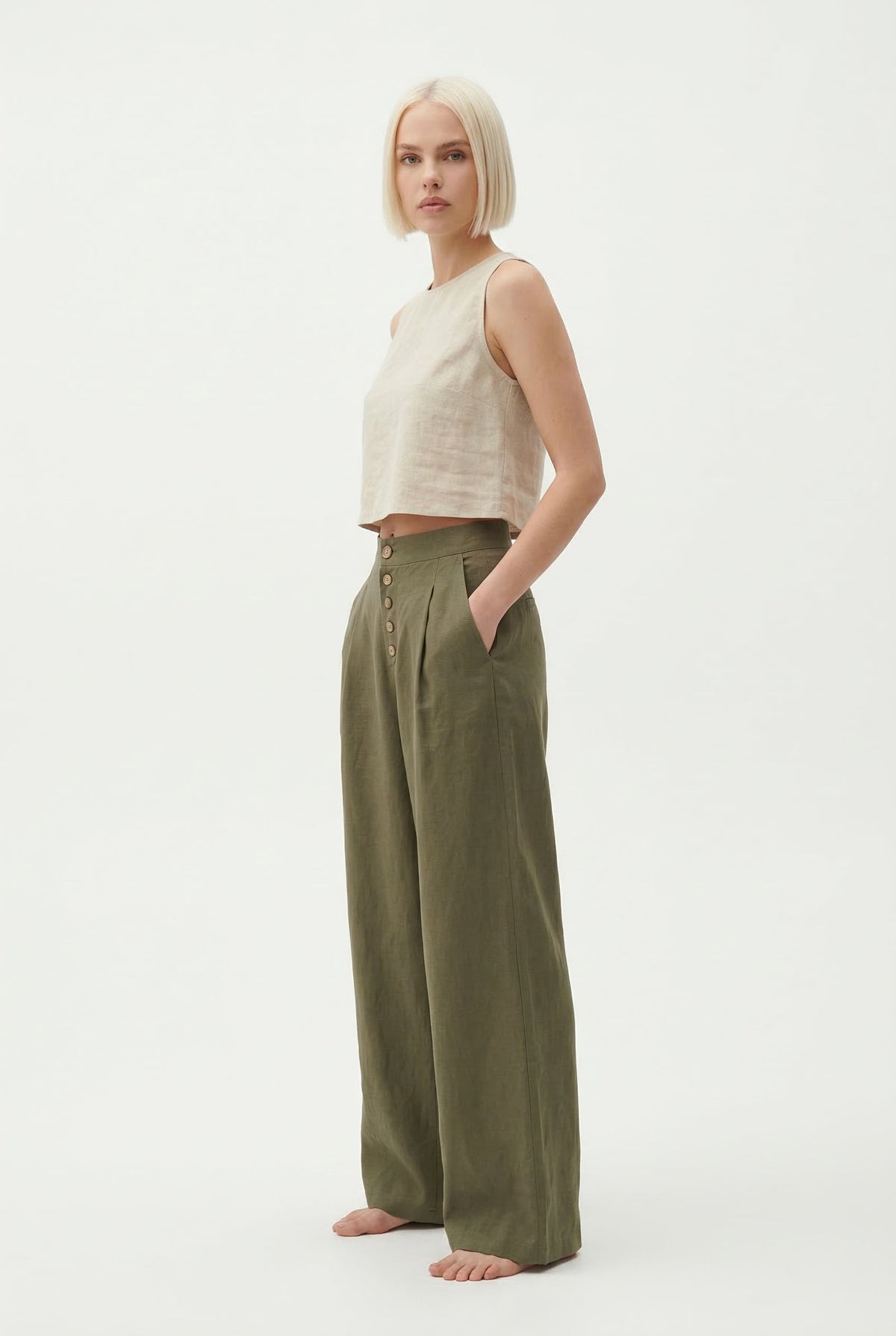 Lavisa - Everyday Cotton Wide-Leg Pants