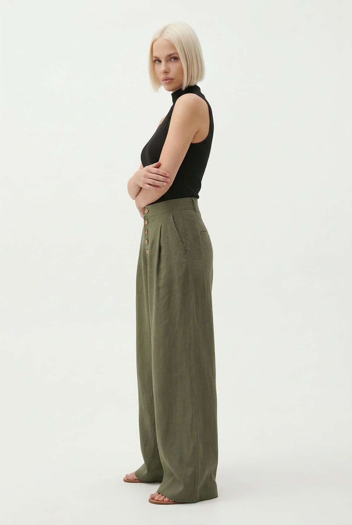 Lavisa - Everyday Cotton Wide-Leg Pants