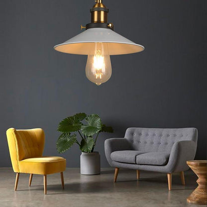 Lavisa - Industrial Metal Cone Pendant Light with Adjustable Wire
