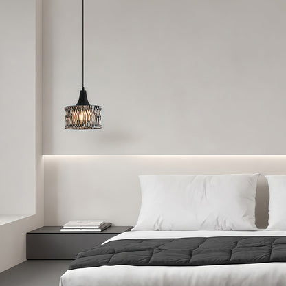 Lavisa - Glass Drum Pendant Light with 3-Step Dimmable LED