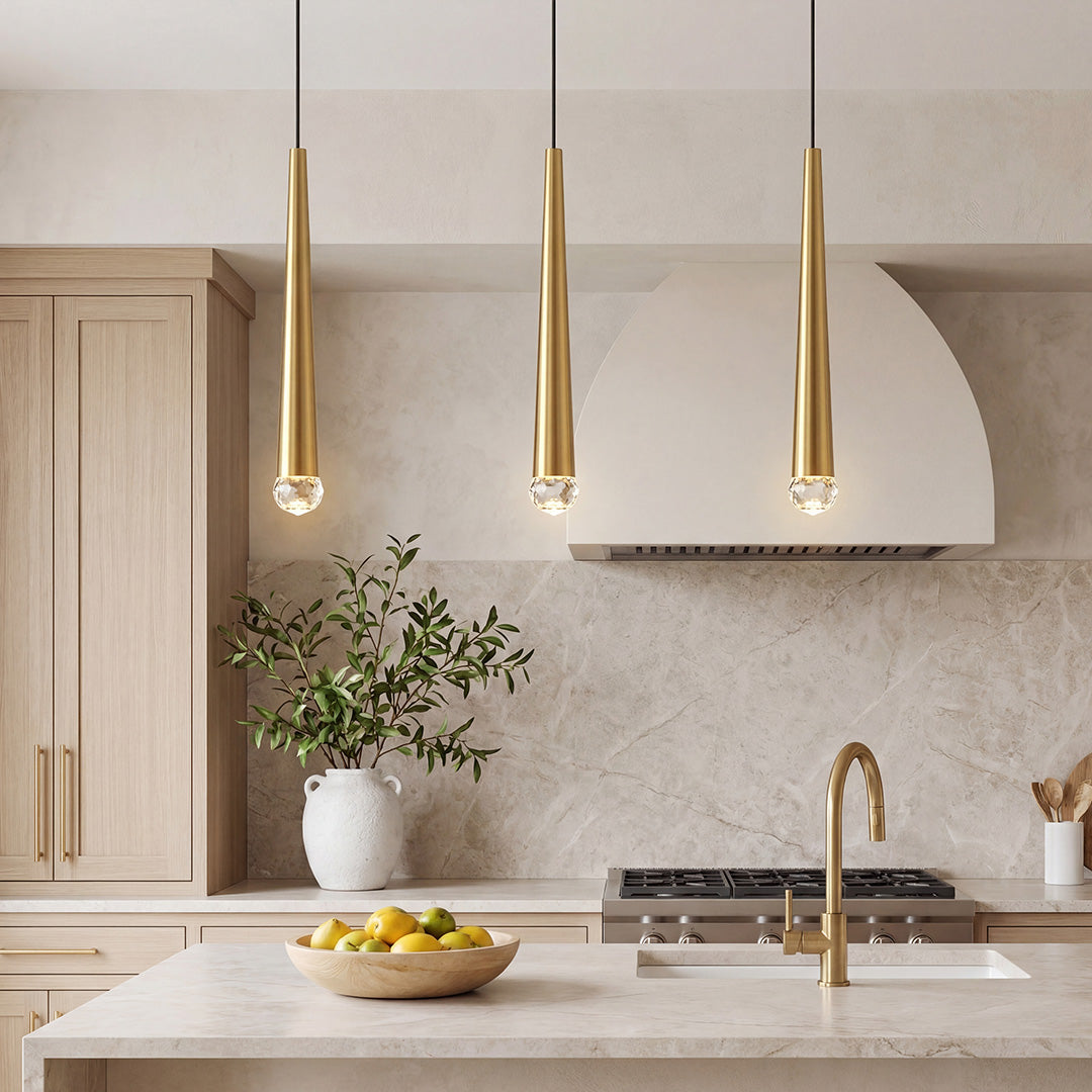 Lavisa - Slim Crystal Cylinder Pendant Light
