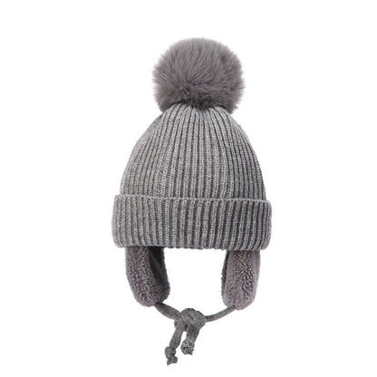 Lavisa - Kids Knit Beanie Winter Hat with Earflaps
