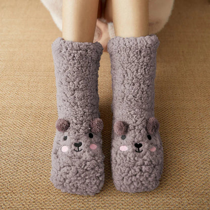 Lavisa - Cute Bear Fleece Thermal Socks