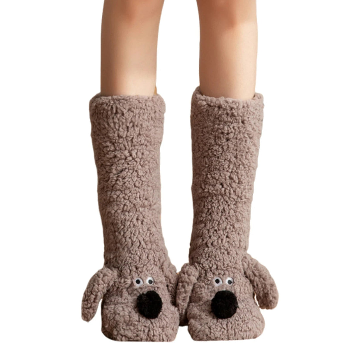 Lavisa - Cute Dog Fuzzy Socks Winter Leg Warmer