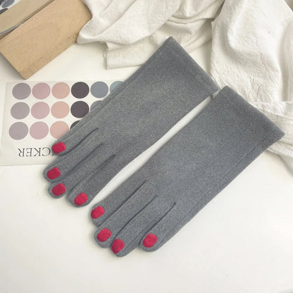 Lavisa - Touchscreen Winter Gloves with Manicure Nail Design