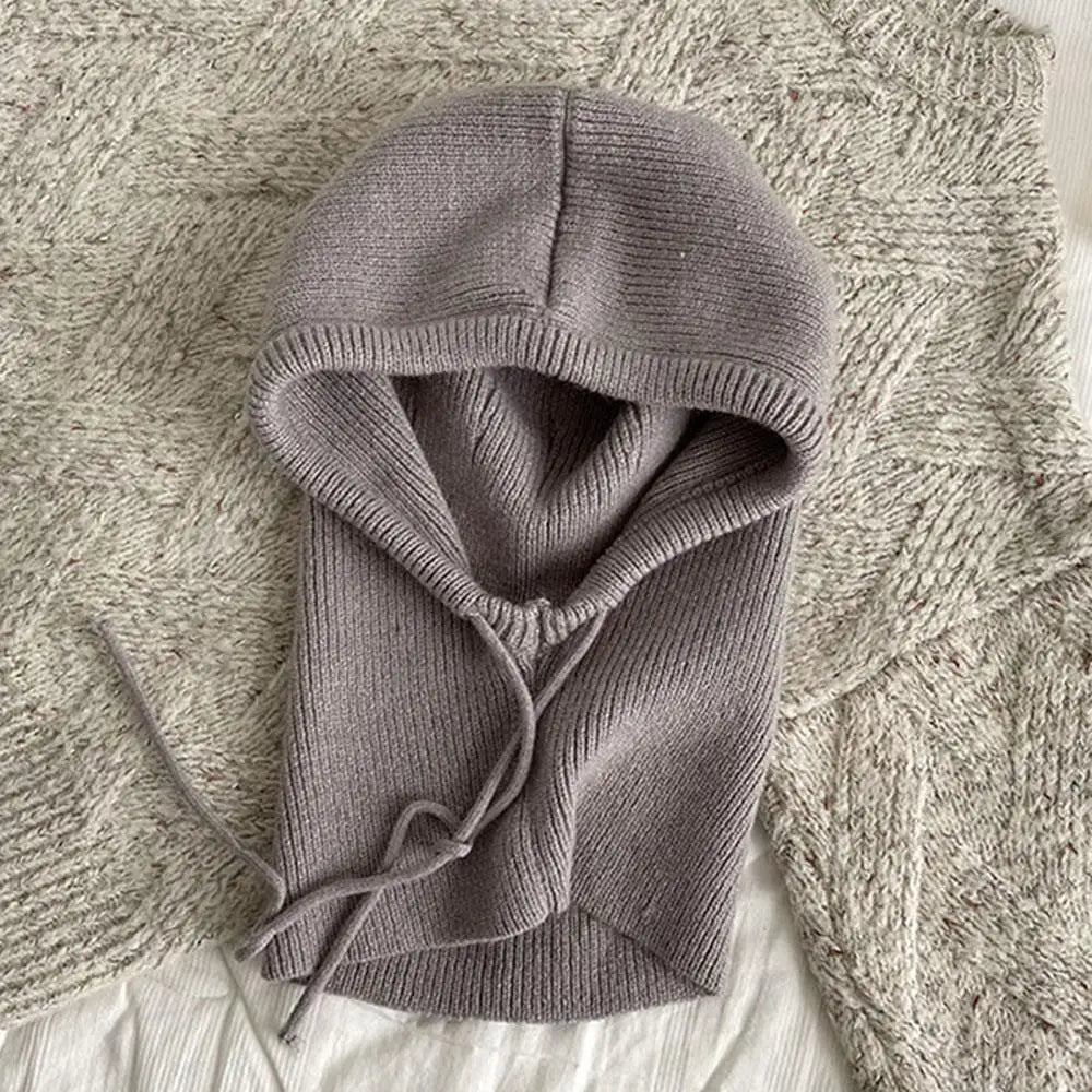 Lavisa - Knitted Hooded Balaclava Hat and Winter Neck Warmer