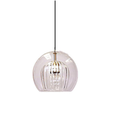 Lavisa - Copper and Glass Globe Pendant Light