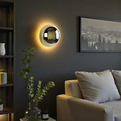 Lavisa - Halo Backlit Round LED Wall Light - Floating Glow Sconce