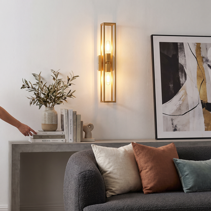 Lavisa - American Style Tall Glass Wall Sconce