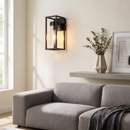Lavisa - Industrial Glass Wall Sconce