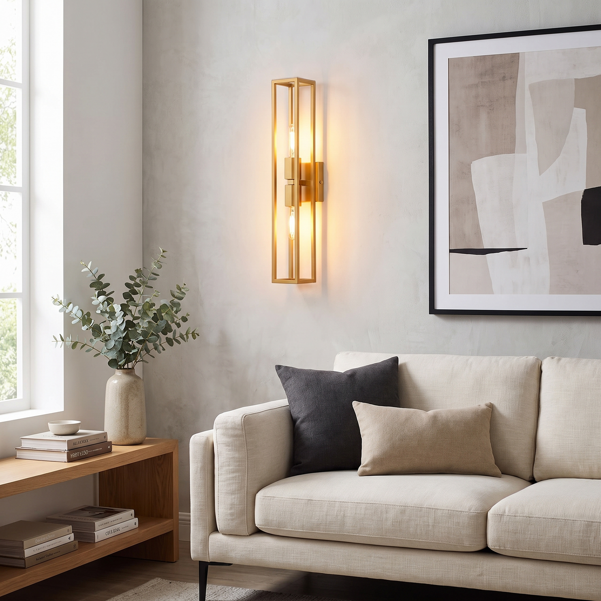Lavisa - American Style Tall Glass Wall Sconce